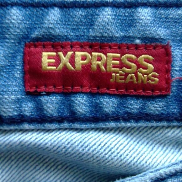 Express Women's Jeans Stella Fit & Flare Light Wash Size 4 Long - Picture 2 of 8